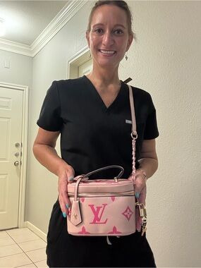 Pink Monogram Vanity Crossbody Case
